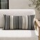 Home Grey Tonal Stripe Lumbar Pillow 30x50 cm