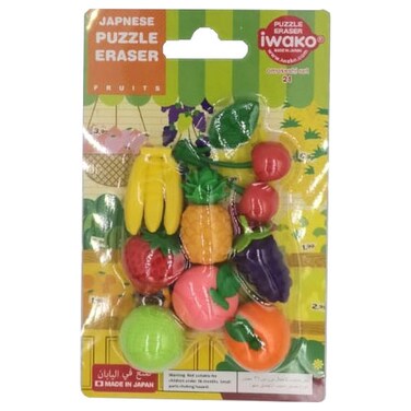 إيواكو ممحاة على شكل فواكه