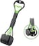 CENXI Pooper Scooper for Dogs and cats, 45 CM Long Handle Poop Scooper for One-Hand Use, Pet Pooper Scooper Foldable and Portable, Easy to Use on Grass, Dirt, Gravel - Green
