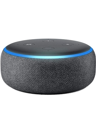 Echo Dot (3rd Gen) smart bluetooth speaker with Alexa Use your voice to control smart home devices, play Music or the Quran, and more (speaks English &amp; Khaleeji) black