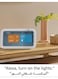 Echo Show 5 (2rd Gen, 2021 release)  Smart display &amp; alarm clock with clearer sound  Use your voice to control smart home devices, play music or the Quran, &amp; more (speaks Khaleeji)  White
