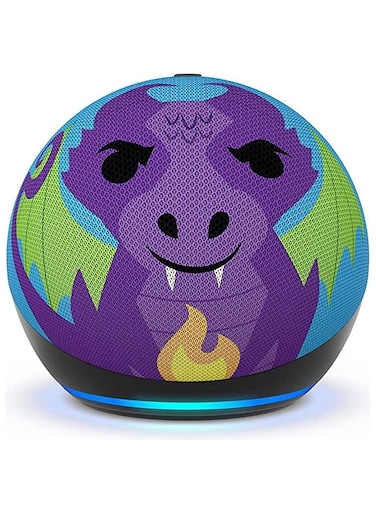 مكبر صوت  Echo Dot الجيل الخامس مع إصدار Alexa Kids - التنين