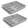 2Pcs Smacker Cutlery Tray Grey 31X26X4cm