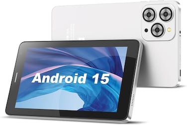 جهاز لوحي ذكي C idea مقاس 7 بوصات، يعمل بنظام Android 15، ذاكرة وصول عشوائي (RAM) سعة 8 جيجابايت + ذاكرة تخزين داخلية (ROM) سعة 256 جيجابايت (قابلة للتوسيع حتى 512 جيجابايت)، شاشة لمس IPS عالية الدقة (HD) مقاس 7 بوصات بدقة 1024 × 600، كاميرا بدقة 8 ميجابكسل، واي فاي (WiFi)، بلوتوث، دعم الألعاب، طراز CM517 (لون فضي).
