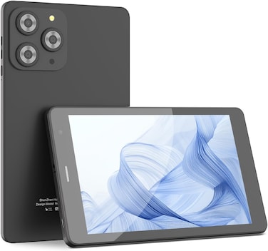 هاتف ذكي C17 Pro Max يعمل بنظام أندرويد، شاشة عالية الدقة (HD) مقاس 6.8 بوصة، ذاكرة وصول عشوائي (RAM) سعة 6 جيجابايت، سعة تخزين 64 جيجابايت، كاميرا بدقة 13+5 ميجابكسل، بطارية بسعة 5800 مللي أمبير في الساعة، ميزة فتح القفل بالوجه (لون أسود)