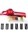 Dubai Gallery Grater Vegetable Cutter Multifunctional Slicer Carrot Grater Potato Cutter Red/Black 32X11X11Centimeter