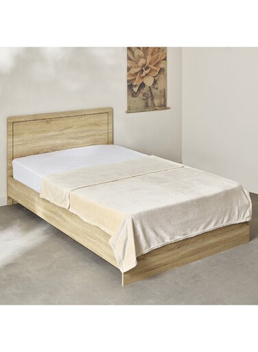Box Nova Solid Flannel Twin Blanket 200 x 140 cm