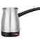 Electric Turkish Coffee Maker 400ml Stainless Steel Milk Warmer Pot with Handle &amp; Auto Heat Base