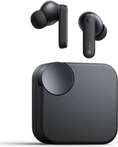 CMF Buds Wireless Earbuds,42dB Active Noise Cancellation,35.5H Playtime IP54 Waterproof Earphones, Bluetooth 5.3 Dual-Device Connection in Ear Headphones Compatible With Smart Phones. (Black)