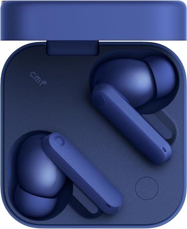 سماعات أذن CMF Buds Pro 2 بلوتوث، مدمجة مع ChatGPT، TWS مع تقنية Clear Voice 2.0، 50 ديسيبل Smart ANC، بطارية تصل إلى 11 ساعة، تأثير صوتي مكاني، IP55، أزرق، أحدث إصدار للشرق الأوسط.