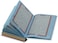 Quran with colored edges, colored cover and colored paper, large size 14*20, dark blue color