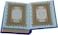 Quran with colored edges, colored cover and colored paper, small size 7*10, dark blue color