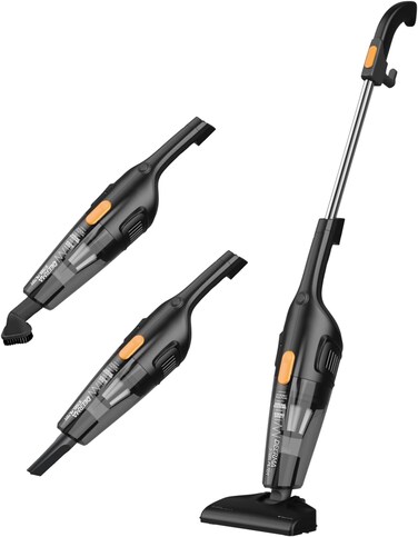 DX115C Handheld Vacuum Cleaner, Household Vacuum Cleaner 600W 15000Pa Powerful Suction Lightweight For Home Hard Floor Carpet Car Pet