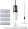 TB500 Water Spray Mop Carbon Fiber Dust Collector 360&deg; Rotating 350ml Tank Waxing Mop   Quick-Drying   95cm Wide Spray Area   Lightweight   Add Disinfectant Water   2ml Fine Mist - White