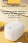 ZB600 Smart Rice Cooker 5L Smart Rice Cooker for Rice, Porridge, Soup, Stew, and More. With 16 Preset Cooking Functions, 24-Hour Timer, Keep Warm Function, and Non-Stick Inner Pot - White
