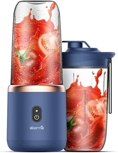 Deerma NU06 Portable Juicer Fruit Blender with Detachable Blade Multi-Function Rechargeable Electric Juice Machine (400ML)