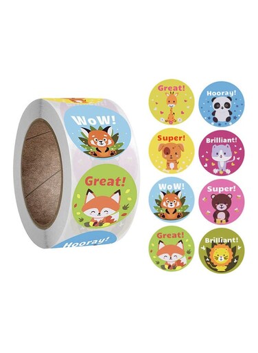 500-Piece Teacher Motivational Stickers for Kids &lrm;8.6 x 7.7 x 3.3cm