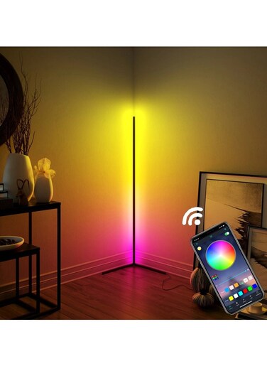 Remote Control LED Light Corner Lamp Multicolour