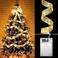 T Tersely 10M/32.8FT 100 LEDs Christmas Diwali Ribbon Lights Battery Operated Christmas Tree Decorations String Lights for Christmas Tree Birthday Party Indoor Outdoor Decoration (Gold-Warm Light)