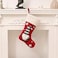 Christmas Stockings Red 15 x 10.6 inch 3D Dwarf Christmas Stockings Pullover Knitted Santa Claus, Character Christmas Decoration for Family Holiday Christmas Party