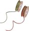 Christmas Ribbons 2mm Width Metallic Gift Wrapping Thread 2 Roll Xmas Tree Trim Garland Rope Red Green Glitter String Cord Twine for Holiday Xmas DIY Ornament