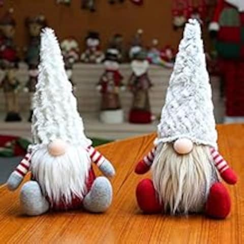 Jorunb Christmas Gnome Plush Doll Christmas Tabletop Decoration Light Up Gnome Elf Plush Doll Birthday Present Home Holiday Decoration Christmas Home Decor Christmas Decorations for Home (new, 26cm)