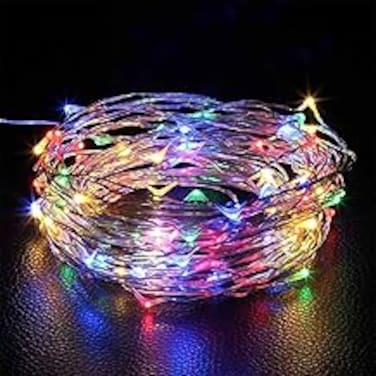 LED Fairy Copper Curtain Lights for Indoor Decoration, 200L, 6M, Colourful, Diwali, Christmas, Ramzan Decor