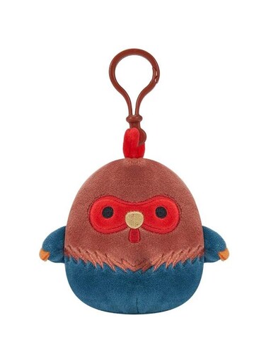 3.5 inch Clip-On Reed Red and Blue Rooster TBD , Officially Licensed Kellytoy Plush Toy, Colorful Soft Toy, Gift for Kids, Girls &amp; Boys Washable Squishy Stuff Toy Multicolor All Age