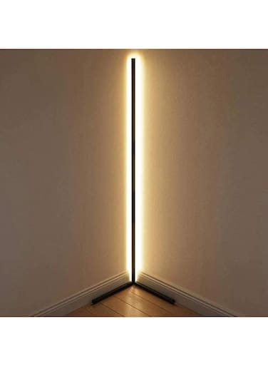 Remote Control RGB LED Corner Floor Lamp White