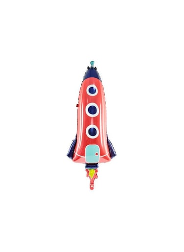 Foil balloon Rocket, 44x115cm, mix