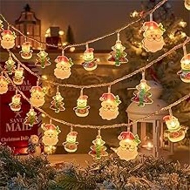 Christmas Decorations String Light, 3 Meter 20 LEDs Indoor Outdoor String Lights Ornaments for Xmas Christmas Tree
