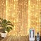 ZAVINIA Window Curtain Fairy String Light 300 LED 8 Modes with Remote Control USB Powered 3x3M Waterproof Wedding Party Ramadan Home Garden Bedroom Outdoor Indoor Wall Christmas Decorations