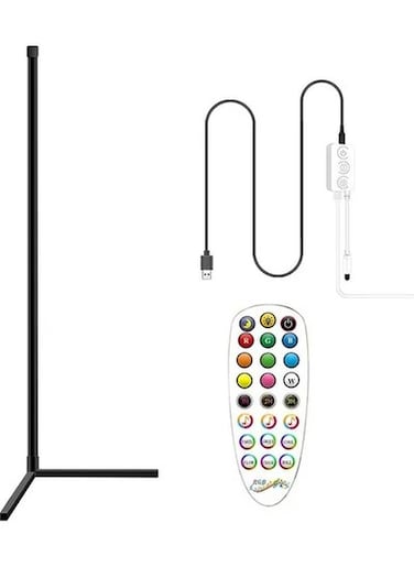 Remote Control LED Light Corner Lamp Multicolour