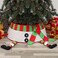 Beauenty Christmas Tree Skirt.98CM Reindeer Xmas Tree Skirt.Christmas Tree Decoration.For Holiday Parties (White)