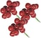 Christmas Magic Red Berries 1.4cm 6pcs-pk