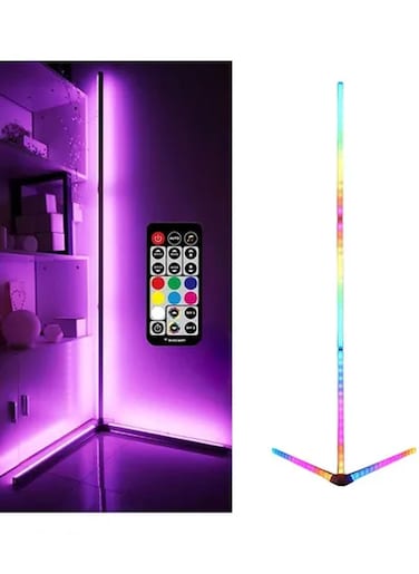 Remote Control LED Light Corner Lamp Multicolour