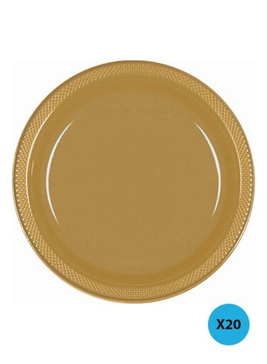 20-Piece Plastic Plate Set 10.25inch Tableware Party Supplies 10.25inch