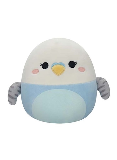7.5 inch Tycho Blue and White Parakeet , Officially Licensed Kellytoy Plush Toy, Colorful Soft Toy, Gift for Kids, Girls &amp; Boys Washable Squishy Stuff Toy Multicolor All Age