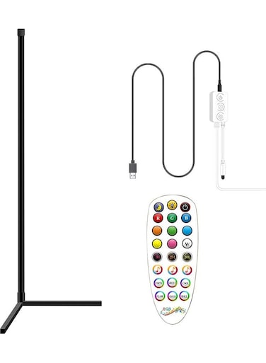 Remote Control LED Light Corner Lamp Multicolour