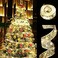 Didome Christmas Lights Tree Decorations Fairy String Lights 16FT 50 LED Christmas Ribbon Lights Wire Ribbon Lights Battery Operated for Christmas Tree Home Garden Weddings New Year Party Decor