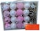 Festive Lights: Multi-Coloured Christmas D&eacute;cor with Snow Pine Cone, 5cm - Pack of 20, Enchanting Holiday Ornaments