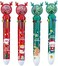 Christmas Colorful Luminous Holiday Decorations Taking Photos Suitable for Gatherings Room Gift Prizes Socking Fillers School Supplies (Sequins Ten Colors Ballpoint Pen 4pcs)