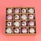 Festive Lights: Rose Gold Christmas Decoration Set with Happy Holiday Hanging - Pack of 15 for a Cozy Holiday Glow
