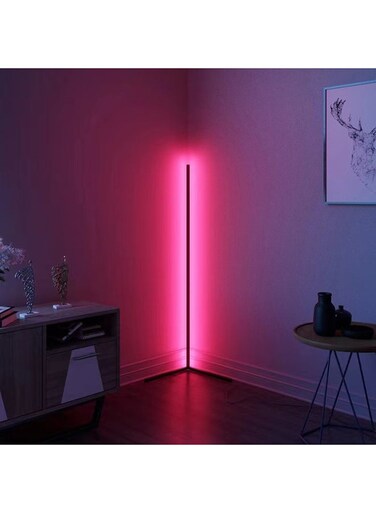 LED Floor Ambient Background Light Black 147cm