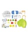 30-Piece Supermarket And Grocery Shopping Pull Bar Box(Elephant Shape Stroller Bag) Pretend Play Set With Shopping Accessories 26.5 x 41 x 29cm