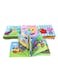 4-Piece Non-Toxic Fabric Educational Baby'S Soft Cloth Books Set With Rustling Sound Crinkle 24x23x5.4cm