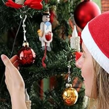 Festive Lights Classic Red &amp; Gold Christmas Ball Ornaments Set - 20-Piece Bauble Collection for Elegant Tree Decoration
