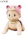 Musical Crawling Baby Doll Crawling Toy Lovely Interactive Plaything for Toddlers-Red