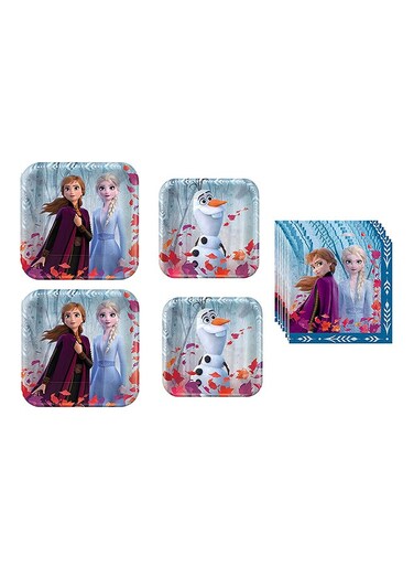 8-Piece Frozen II Printed Plate Set 7inch