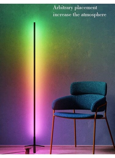 Remote Control RGB LED Corner Floor Lamp Multicolour